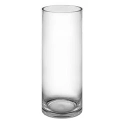 Case Of 6 - Glass Cylinder Vase, H-14" D-5" -Home Decoration Discount 14 glass cylinder vase gcy055 14 1000 1