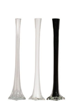 16" Glass Eiffel Tower Vases