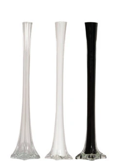 20" Glass Eiffel Tower Vases