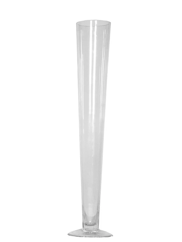 24" Clear Trumpet Vases 4 24" Clear Trumpet Vases - Image 4