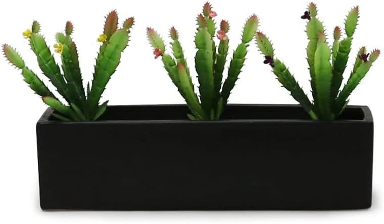 14" X 4" X 4" Black Long Flat Rectangle - 4 Pieces 3 14" X 4" X 4" Black Long Flat Rectangle - 4 Pieces - Image 3