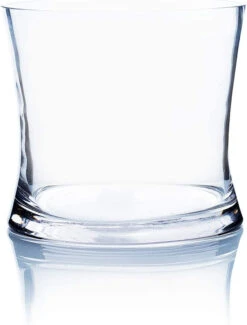 5.7" X 5" Clear Concaved Style Vase - 12 Pieces