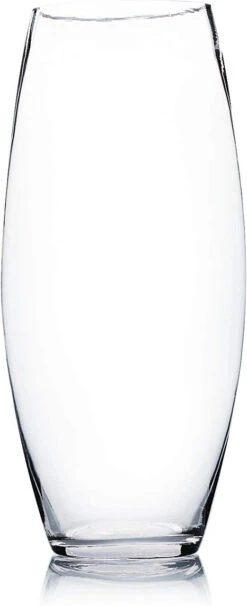 4" X 12" Clear Bullet Glass Vase - 6 Pieces