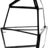 Black Short Triangular Obelisk Geometric Glass Terrarium - 9 Pieces