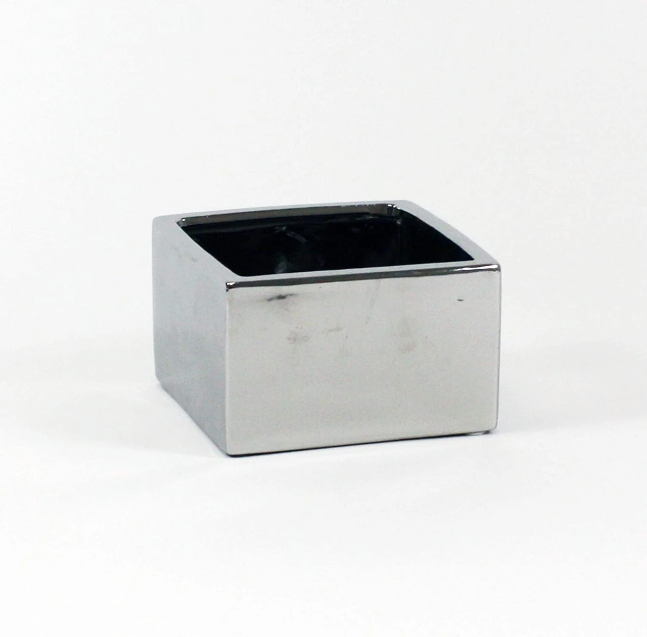 6.25"x 6.25"x 4" Silver Low Square Block - 12 Pieces 4 6.25"x 6.25"x 4" Silver Low Square Block - 12 Pieces - Image 4