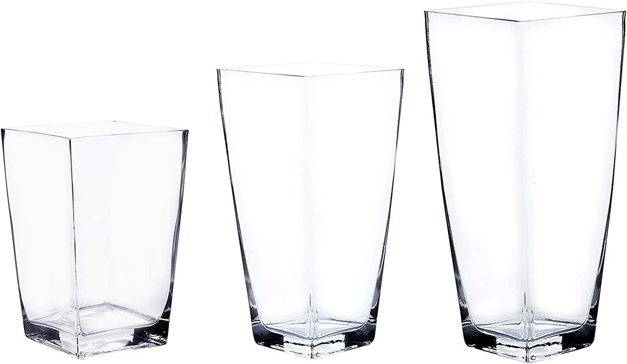 10" Taper Down Block Vase - 12 Pieces 7 10" Taper Down Block Vase - 12 Pieces - Image 7