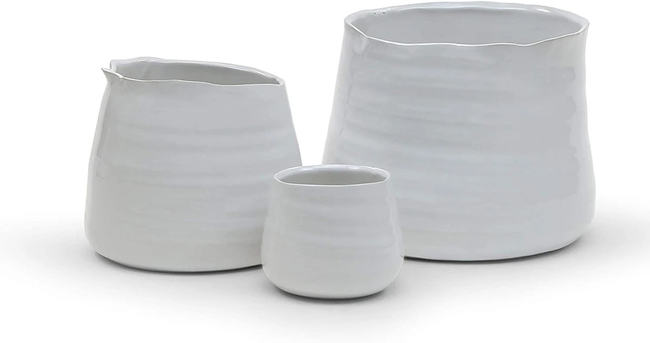 Medium White Bowl Pot - 12 Pieces 2 Medium White Bowl Pot - 12 Pieces - Image 2