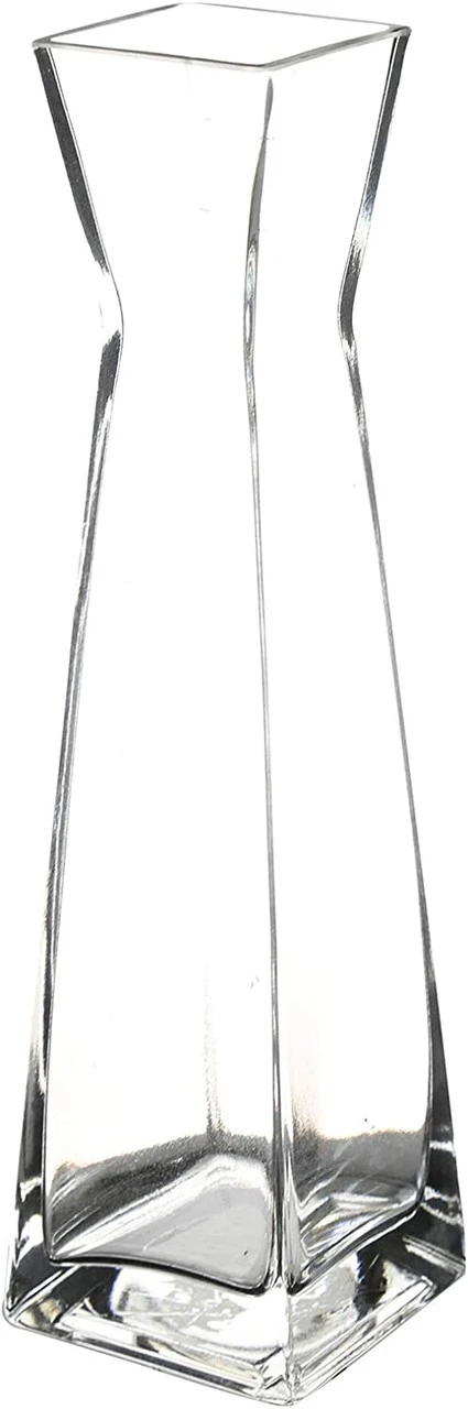 12" Bud Squared Glass Vase - 12 Pieces 1 12" Bud Squared Glass Vase - 12 Pieces