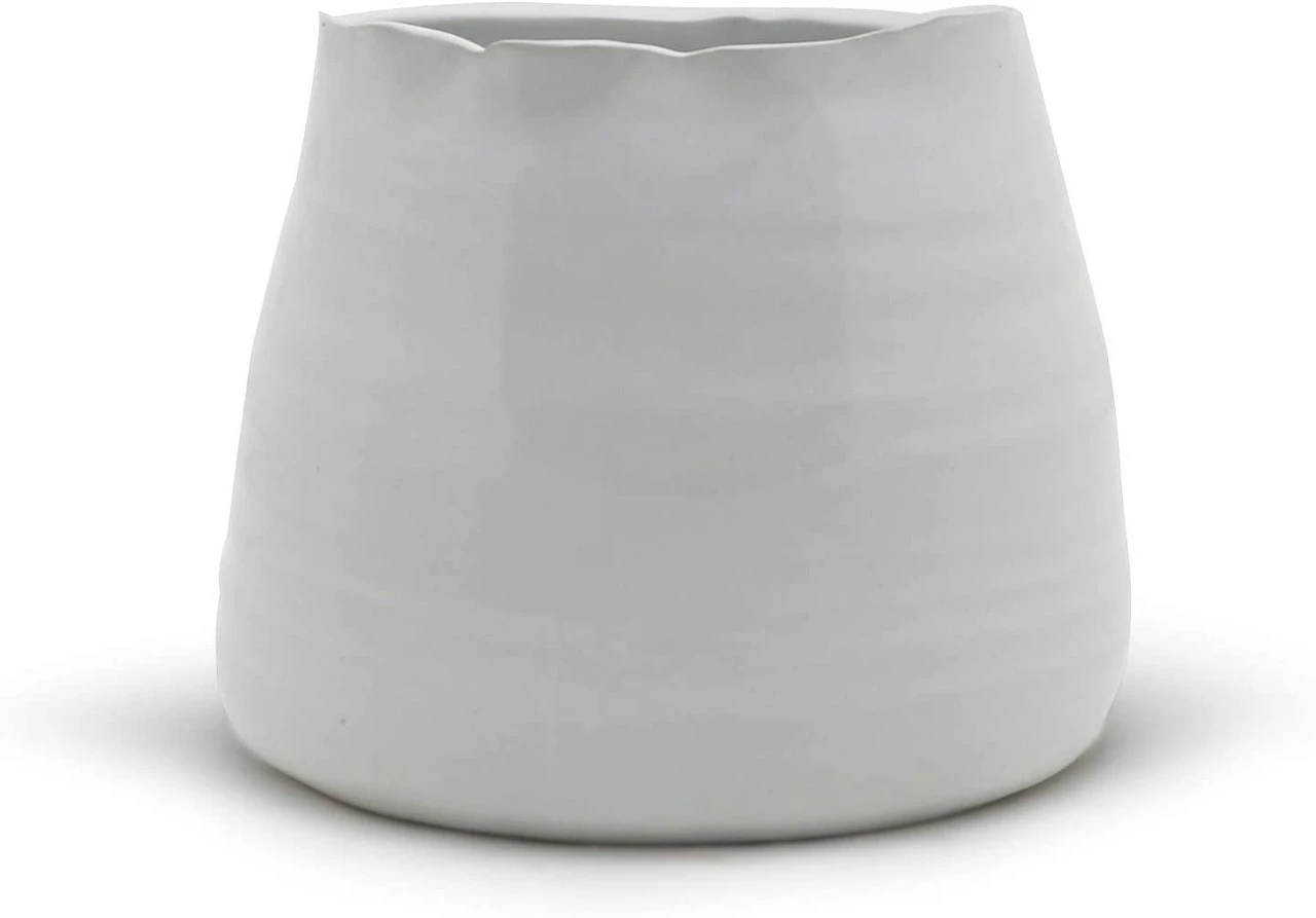 Medium White Bowl Pot - 12 Pieces 1 Medium White Bowl Pot - 12 Pieces