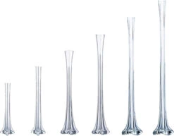 20 Inch Clear Tower Vase - 12 Pieces -Home Decoration Discount 61X09siyIKL. AC SL1500 45545.1661903575.1280.1280