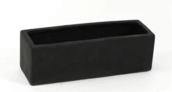 12" X 4" X 4" Black Long Rectangle - 6 Pieces