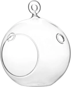 4" X 5" Hanging Round Terrarium Candle Holder - 48 Pieces