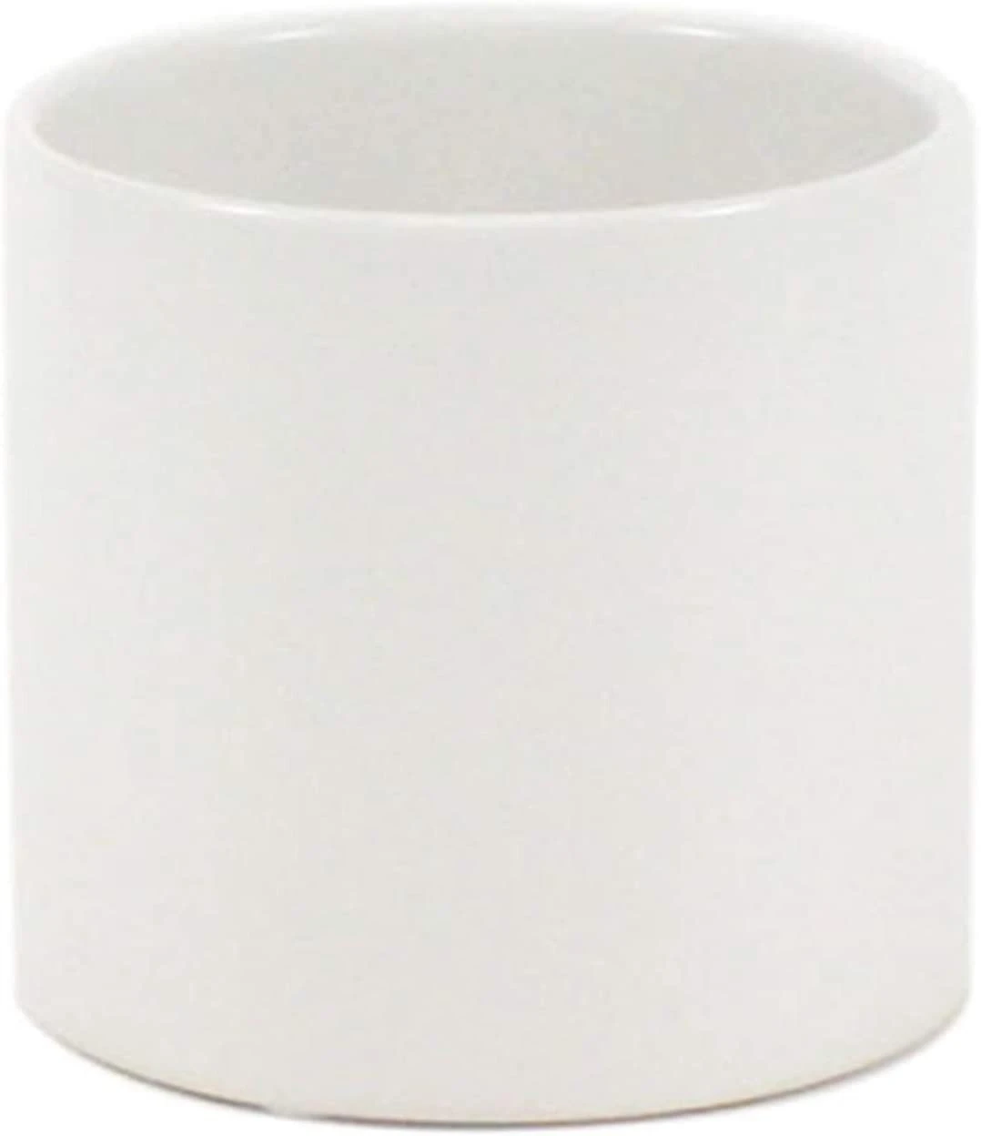 6.5" X 6" White Cylinder Ceramic - 6 Pieces 8 6.5" X 6" White Cylinder Ceramic - 6 Pieces - Image 8
