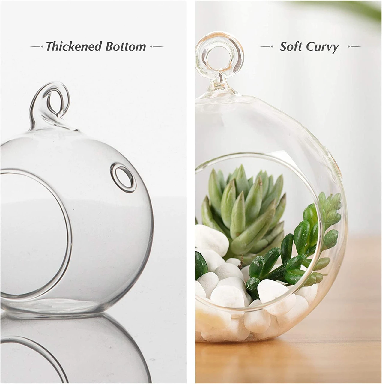 4" X 5" Hanging Round Terrarium Candle Holder - 48 Pieces 3 4" X 5" Hanging Round Terrarium Candle Holder - 48 Pieces - Image 3