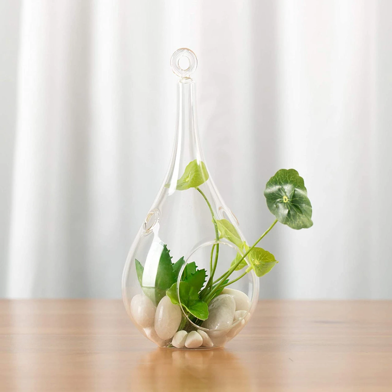 4" X 9.5" Hanging Pear Terrarium Candle Holder - 24 Pieces 3 4" X 9.5" Hanging Pear Terrarium Candle Holder - 24 Pieces - Image 3