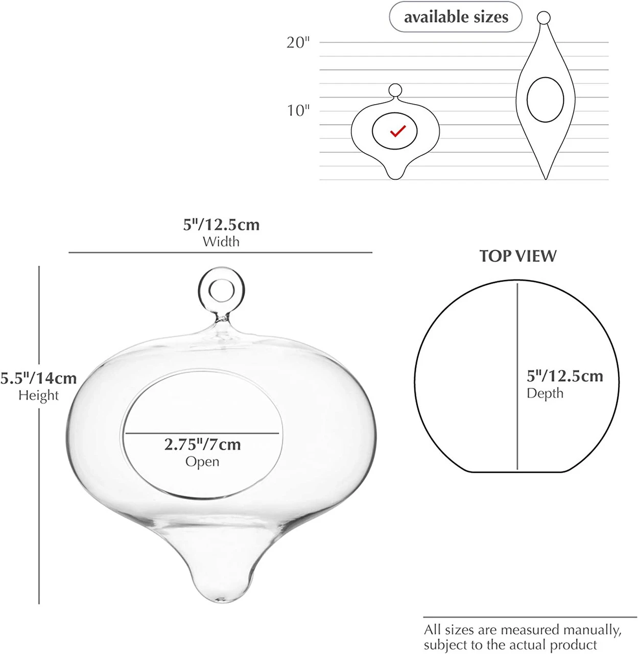 5" X 6" Rope Hanging Terrarium - 24 Pieces 2 5" X 6" Rope Hanging Terrarium - 24 Pieces - Image 2