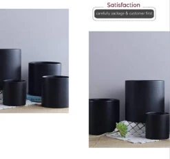 3.75" X 4" Black Cylinder Ceramic - 24 Pieces 12 3.75" X 4" Black Cylinder Ceramic - 24 Pieces -Home Decoration Discount 71Gno4iSyeL. AC SL1500 62606.1661784108.1280.1280