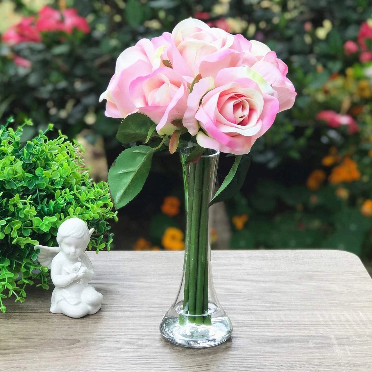 7.75 Inch Clear Small Round Bud Vase - 24 Pieces 6 7.75 Inch Clear Small Round Bud Vase - 24 Pieces - Image 6