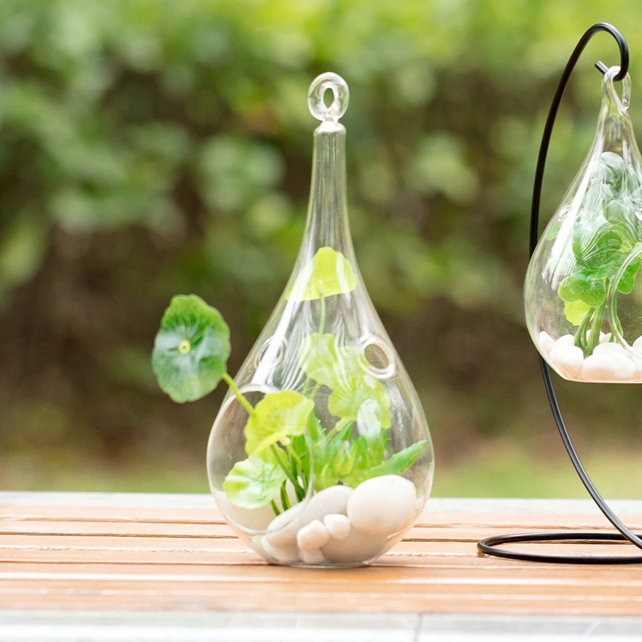 4" X 9.5" Hanging Pear Terrarium Candle Holder - 24 Pieces 6 4" X 9.5" Hanging Pear Terrarium Candle Holder - 24 Pieces - Image 6
