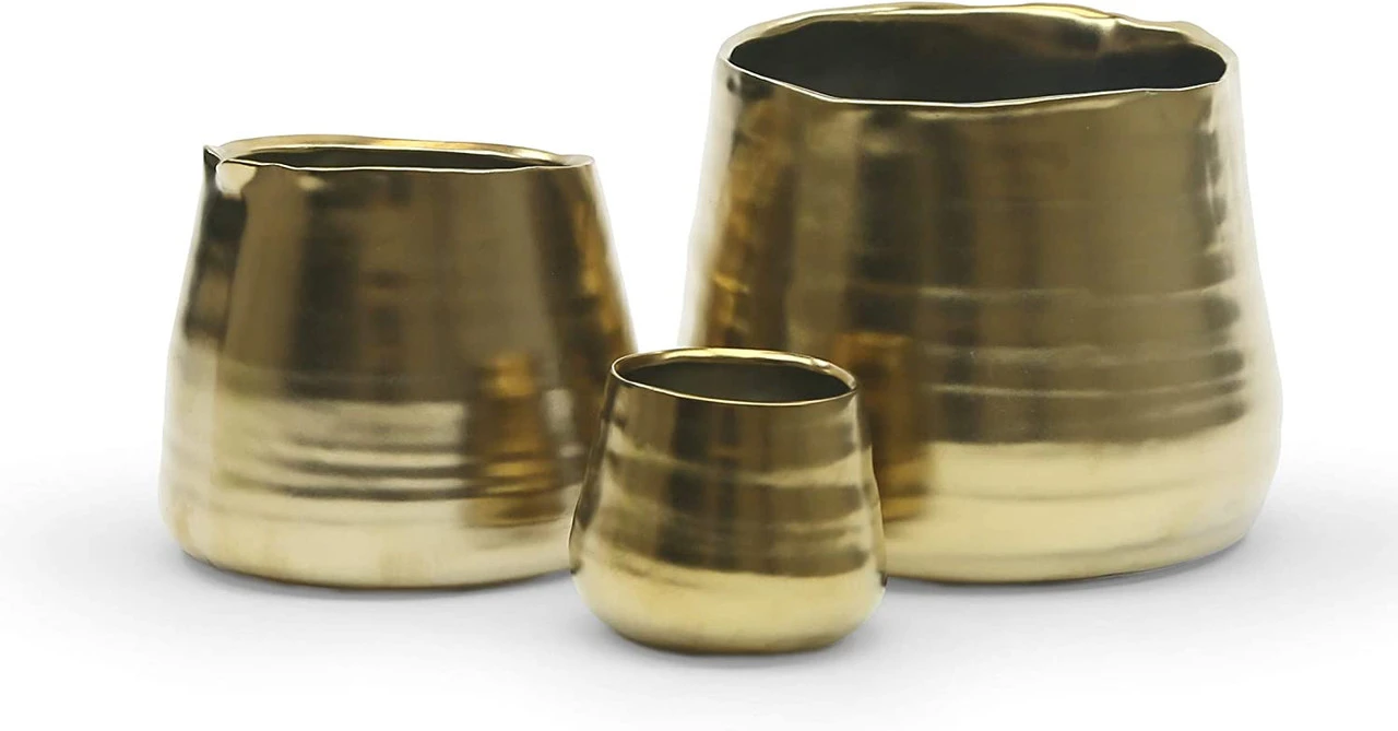 Small Gold Bowl Pot - 4 Pieces 3 Small Gold Bowl Pot - 4 Pieces - Image 3