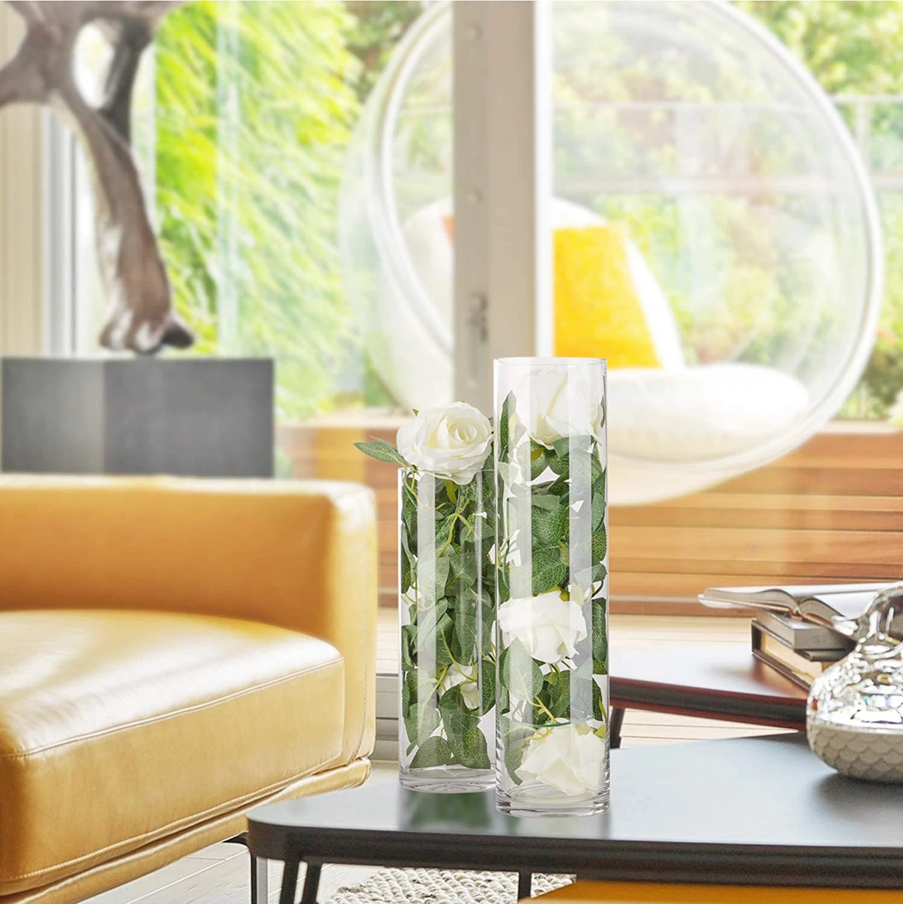 4" X 10" Cylinder Glass Vase - 12 Pieces 8 4" X 10" Cylinder Glass Vase - 12 Pieces - Image 8