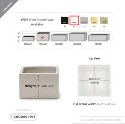 6.25" X 4" White Low Square Block - 12 Pieces -Home Decoration Discount 71h7otspSwL. AC SL1500 36820.1661960151.1280.1280