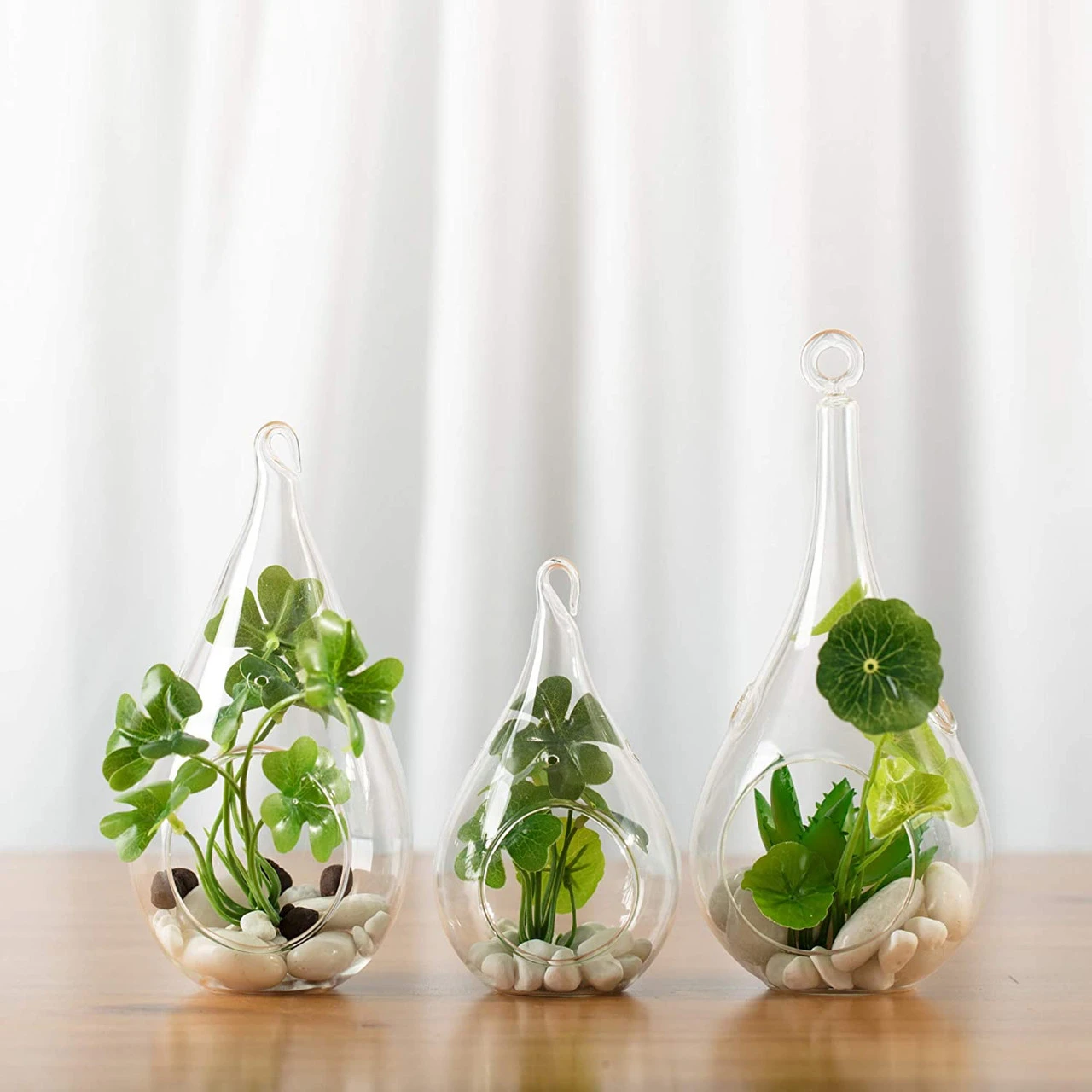 4" X 9.5" Hanging Pear Terrarium Candle Holder - 24 Pieces 5 4" X 9.5" Hanging Pear Terrarium Candle Holder - 24 Pieces - Image 5