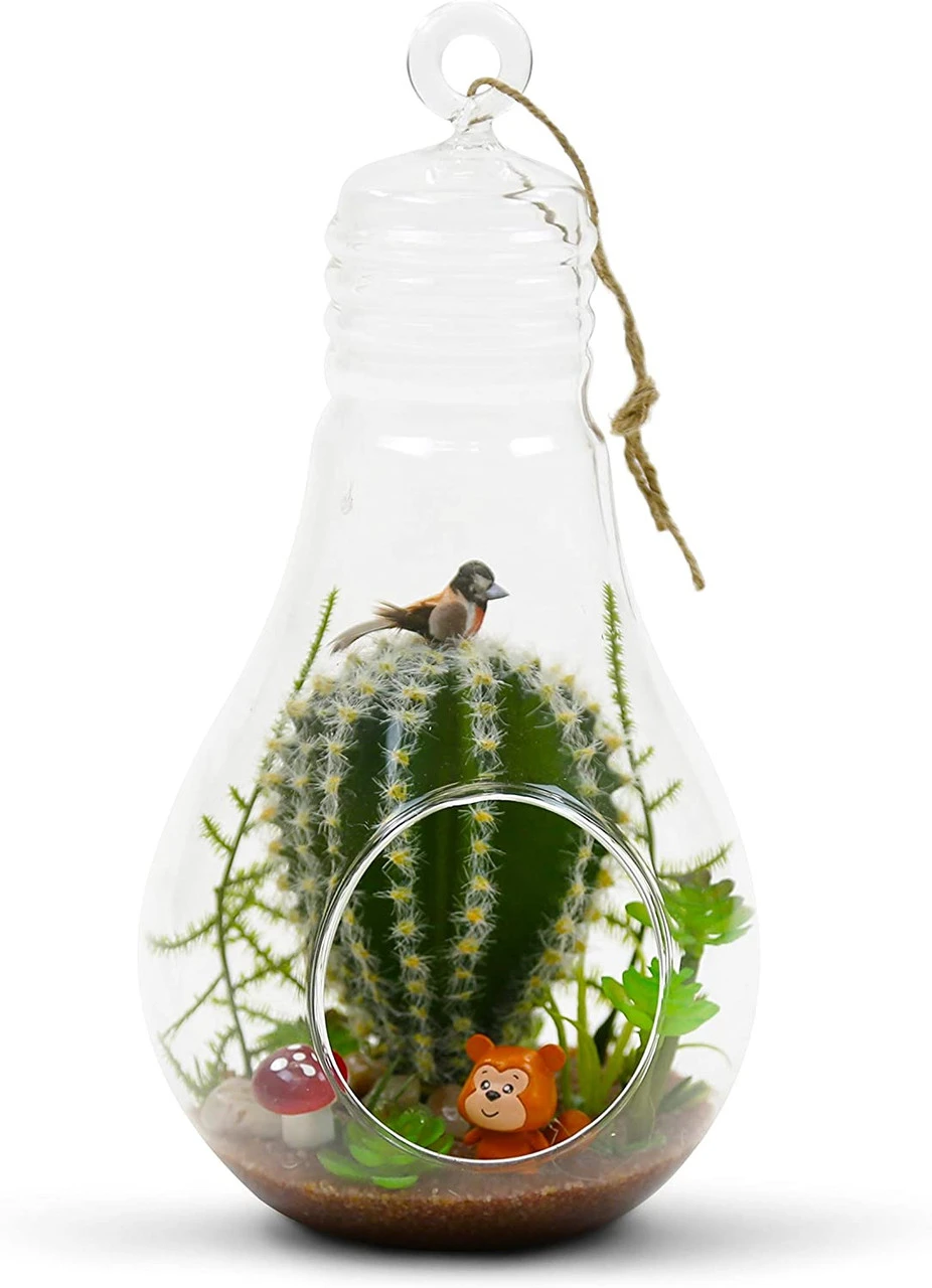 4.25" X 8.25" Hanging Bulb Terrarium Candle Holder - 24 Pieces 4 4.25" X 8.25" Hanging Bulb Terrarium Candle Holder - 24 Pieces - Image 4