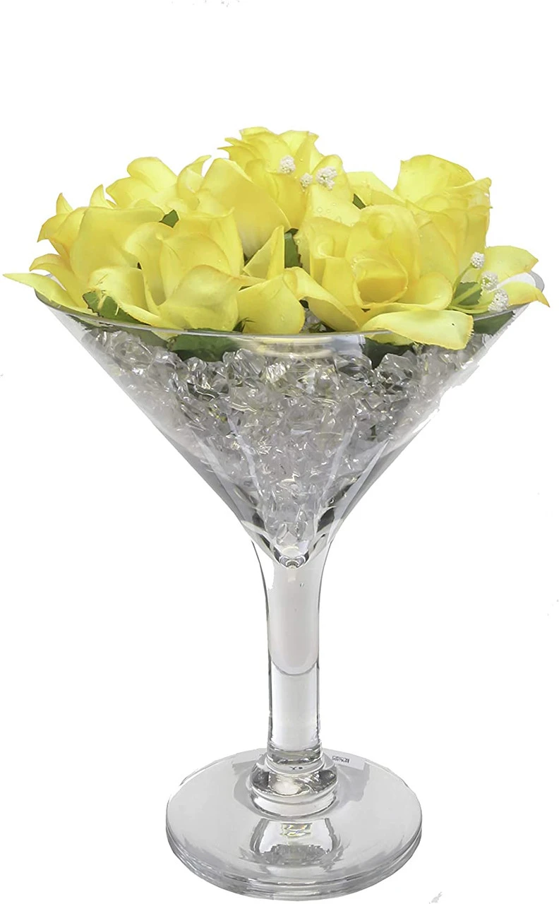 10" Martini Glass Vase - 4 Pieces 3 10" Martini Glass Vase - 4 Pieces - Image 3