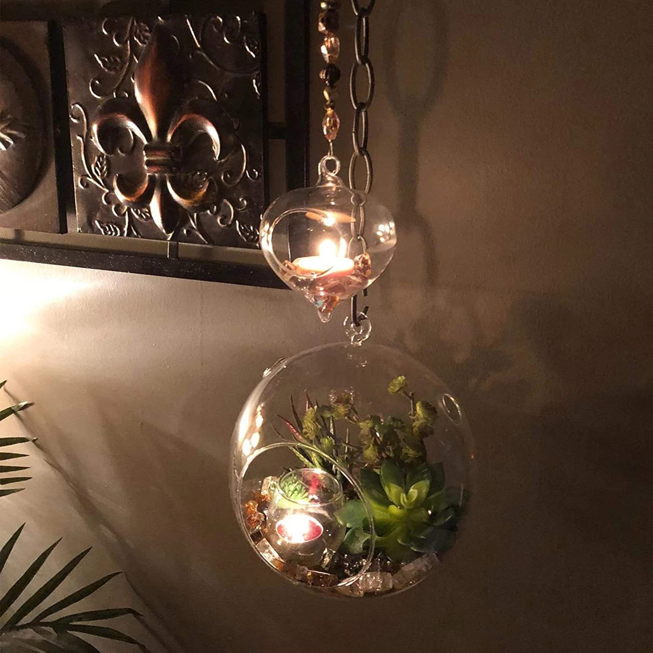 8" X 9" Hanging Round Terrarium Candle Holder - 12 Pieces 6 8" X 9" Hanging Round Terrarium Candle Holder - 12 Pieces - Image 6