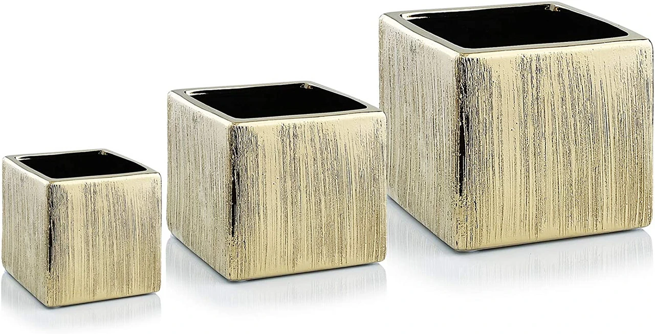 6 Inch Gold Square Cube - 6 Pieces 7 6 Inch Gold Square Cube - 6 Pieces - Image 7