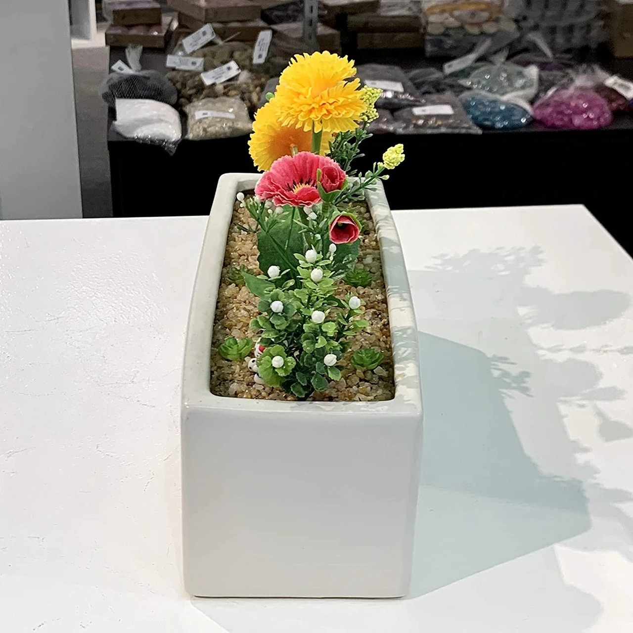 12" X 4" X 4" White Long Rectangle - 6 Pieces 6 12" X 4" X 4" White Long Rectangle - 6 Pieces - Image 6