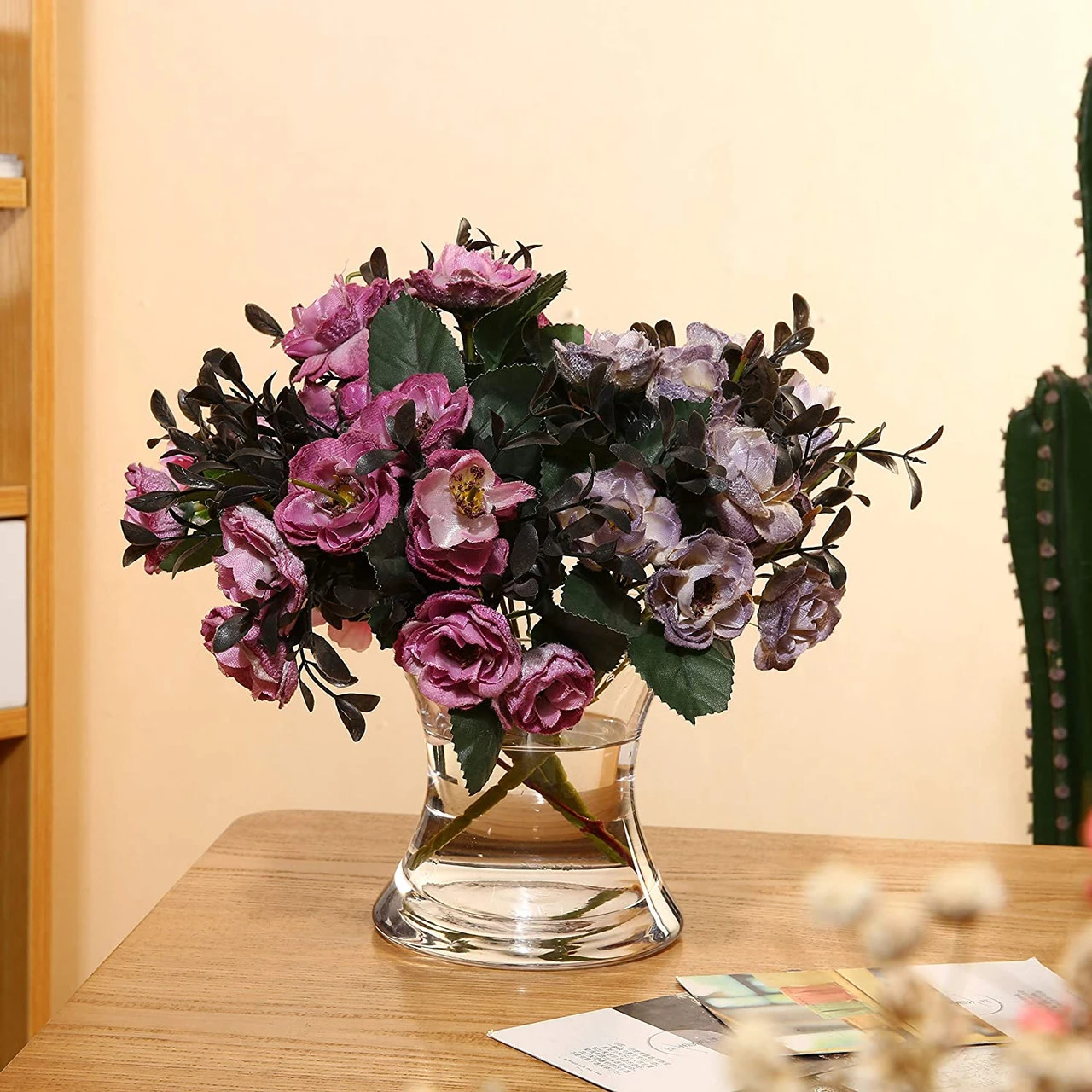 7" X 7" Clear Concaved Style Vase - 8 Pieces 4 7" X 7" Clear Concaved Style Vase - 8 Pieces - Image 4