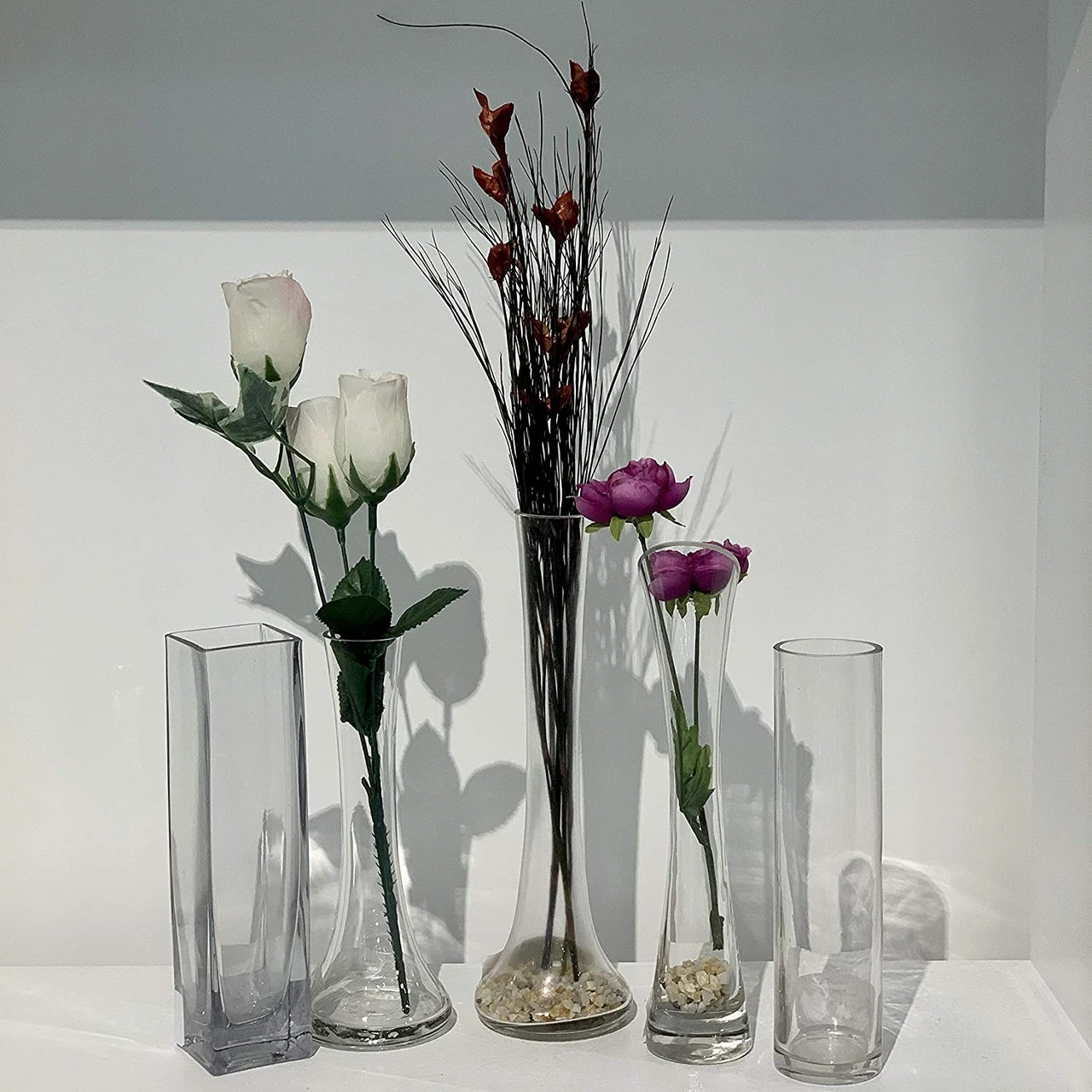 7.75 Inch Clear Small Round Bud Vase - 24 Pieces 8 7.75 Inch Clear Small Round Bud Vase - 24 Pieces - Image 8