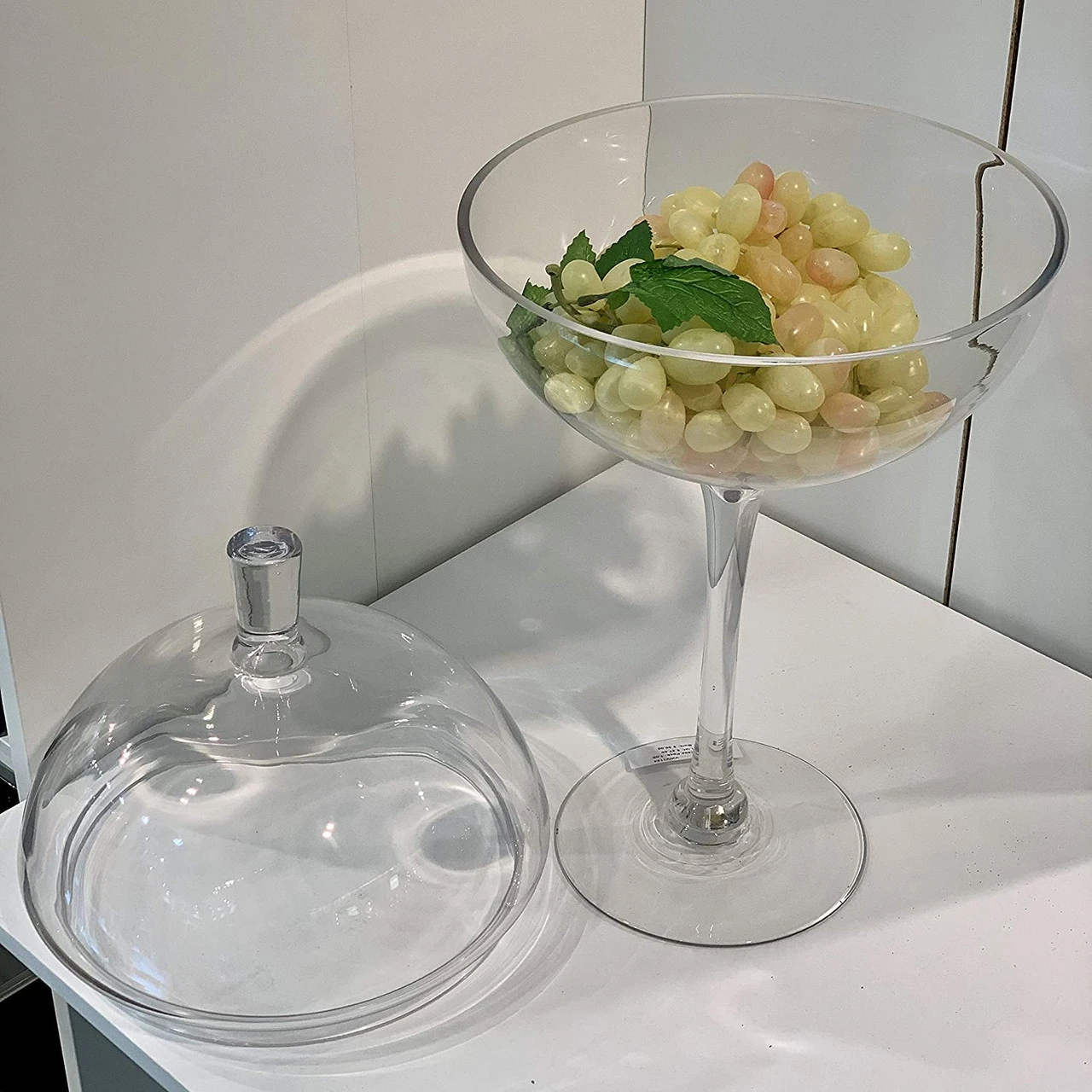 28 Inch Clear Unique Ball On Stand Vase 8 28 Inch Clear Unique Ball On Stand Vase - Image 8