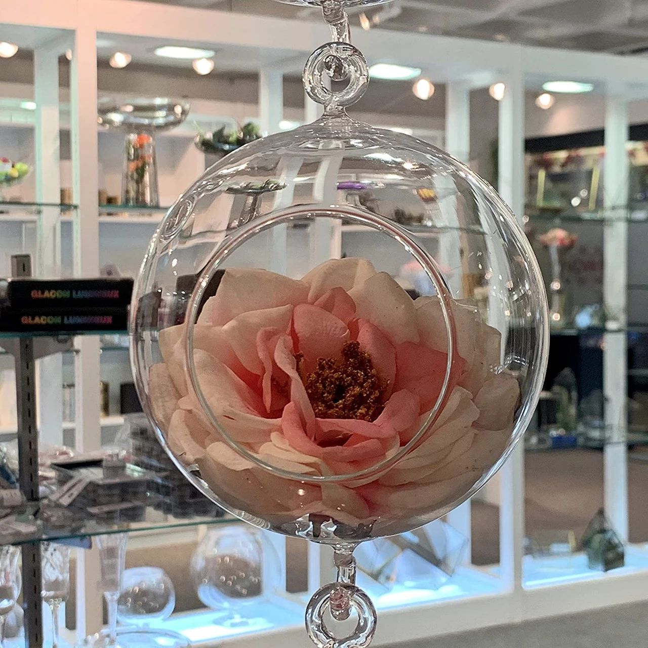 4" X 6" Hanging Round Terrarium Candle Holder, Double Hook - 48 Pieces 5 4" X 6" Hanging Round Terrarium Candle Holder, Double Hook - 48 Pieces - Image 5