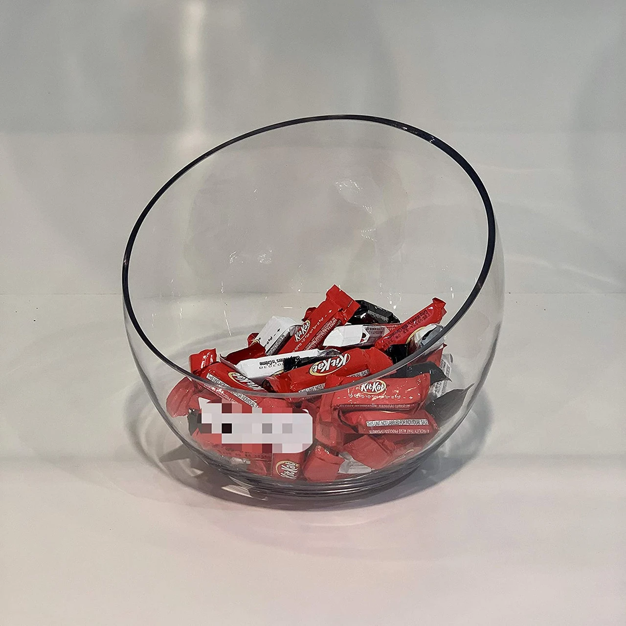 7" X 8" X 3" Slant Bowl Glass Vase - 4 Pieces 6 7" X 8" X 3" Slant Bowl Glass Vase - 4 Pieces - Image 6