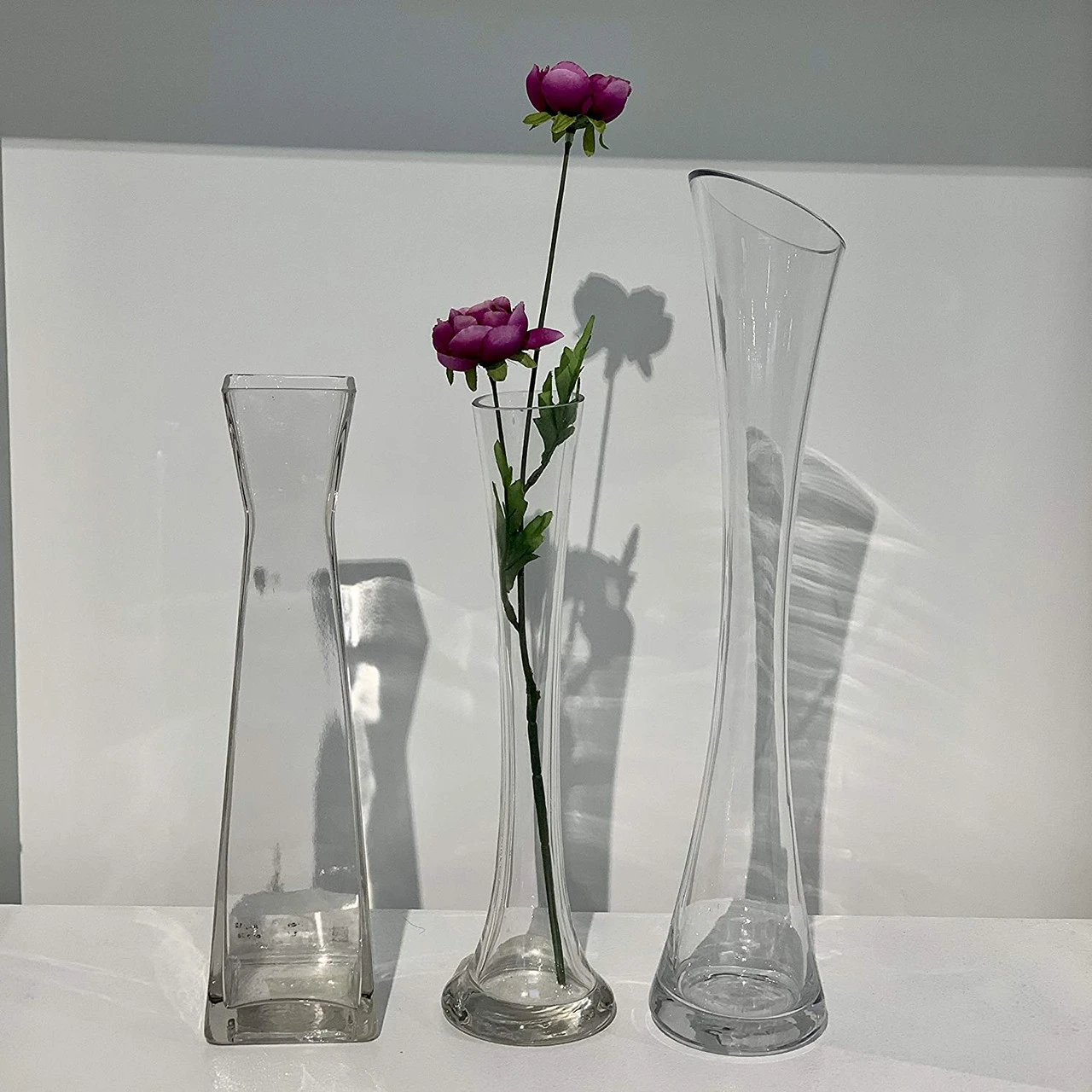 3" X 16" Clear Concaved Bud Vase - 12 Pieces 7 3" X 16" Clear Concaved Bud Vase - 12 Pieces - Image 7