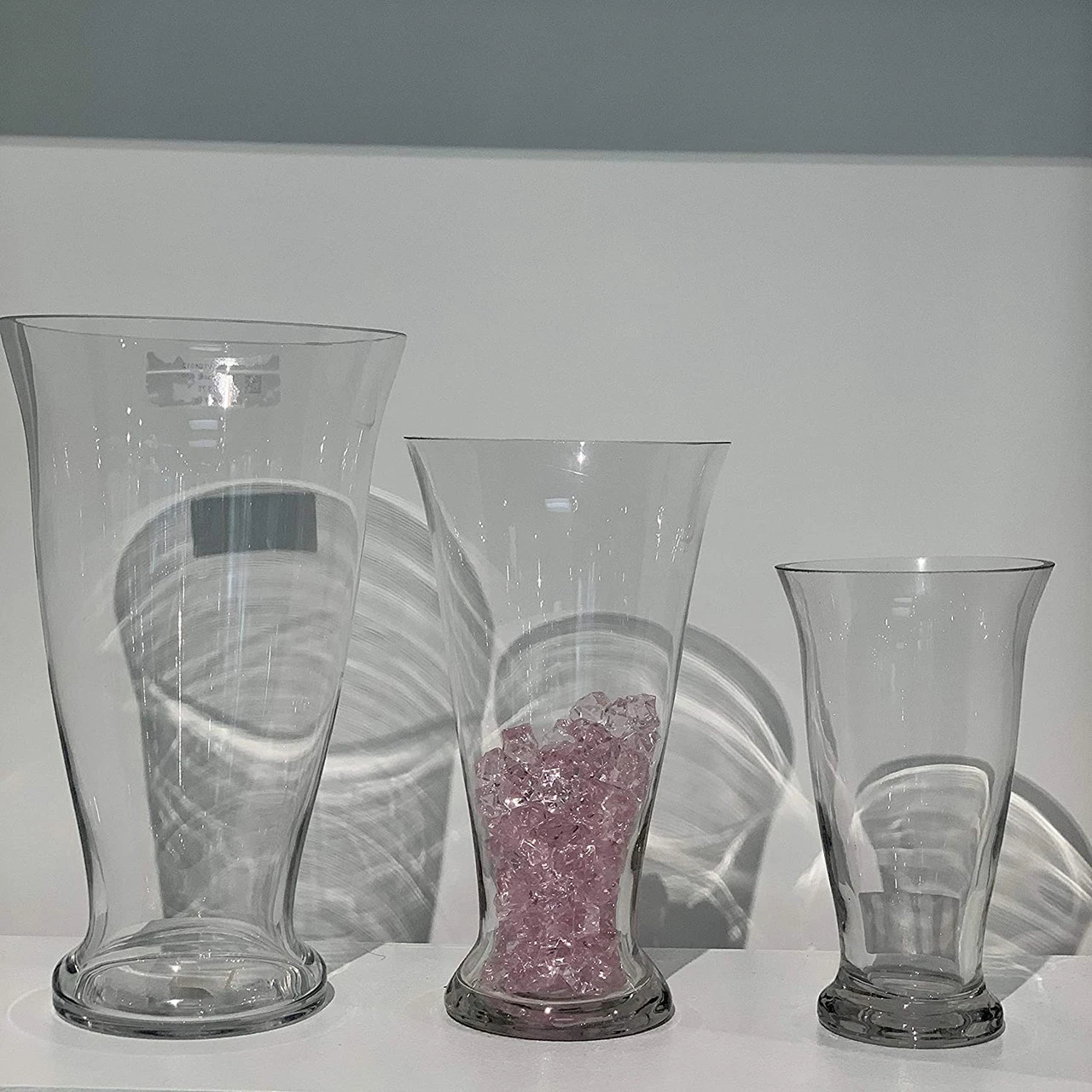 8" Taper Down Cylinder Vase With Base - 12 Pieces 5 8" Taper Down Cylinder Vase With Base - 12 Pieces - Image 5