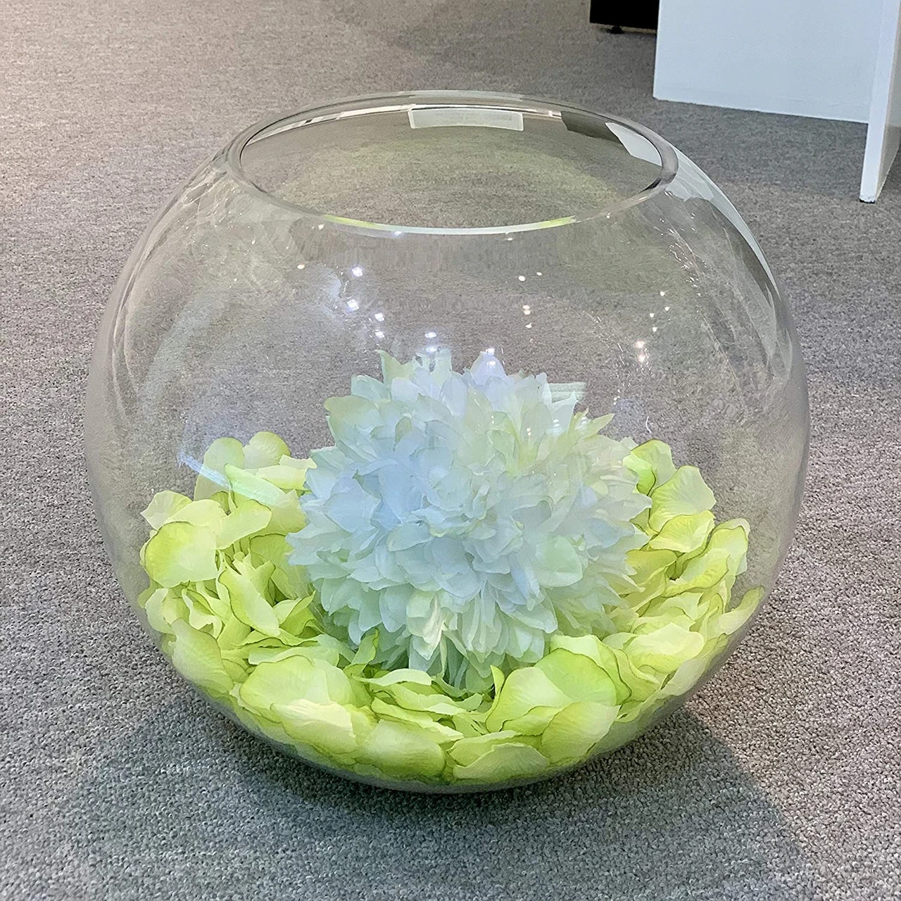 12"x10" Bubble Bowl Glass Vase - 2 Pieces 4 12"x10" Bubble Bowl Glass Vase - 2 Pieces - Image 4