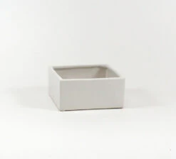 8" X 4" White Low Square Block - 6 Pieces