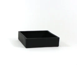 10" X 2.6" Black Low Square Block - 6 Pieces