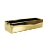 12" X 4" X 4" Gold Long Rectangle - 6 Pieces