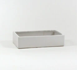 12" X 7" X 3" White Long Rectangle - 6 Pieces