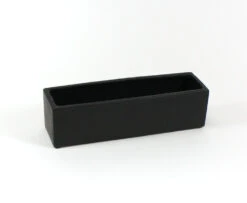 14" X 4" X 4" Black Long Flat Rectangle - 4 Pieces