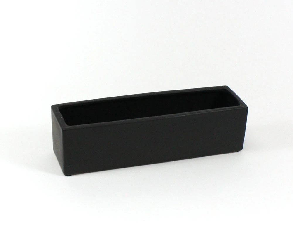 14" X 4" X 4" Black Long Flat Rectangle - 4 Pieces 1 14" X 4" X 4" Black Long Flat Rectangle - 4 Pieces