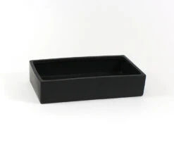 16" X 9" X 3.3" Black Long Low Rectangle - 6 Pieces