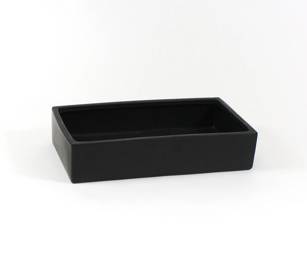 16" X 9" X 3.3" Black Long Low Rectangle - 6 Pieces 1 16" X 9" X 3.3" Black Long Low Rectangle - 6 Pieces