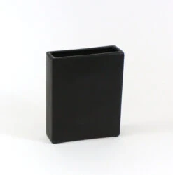 8" X 2.5" X 10" Black Tall Rectangle - 6 Pieces
