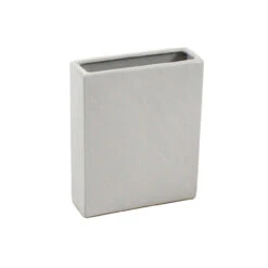 8" X 2.5" X 10" White Tall Rectangle - 6 Pieces